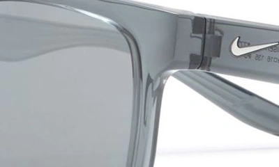 Nike Cruiser 59mm Square Sunglasses In Black Grey Silver