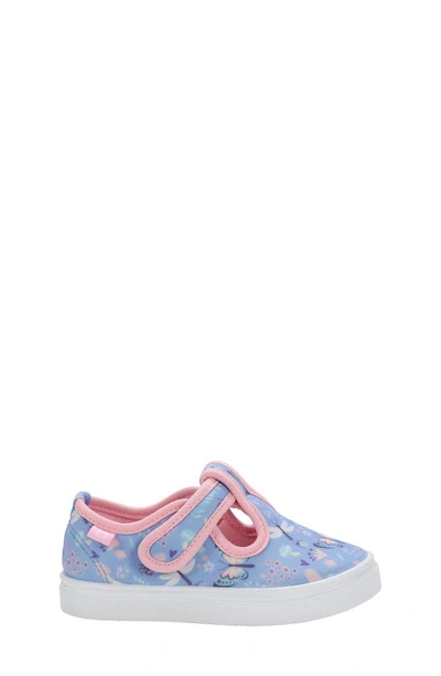 Shop Oomphies Kids' Olivia Butterfly Sneaker In Blue