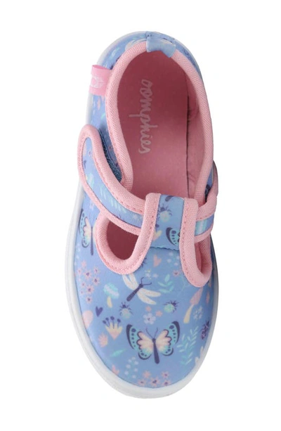 Shop Oomphies Kids' Olivia Butterfly Sneaker In Blue