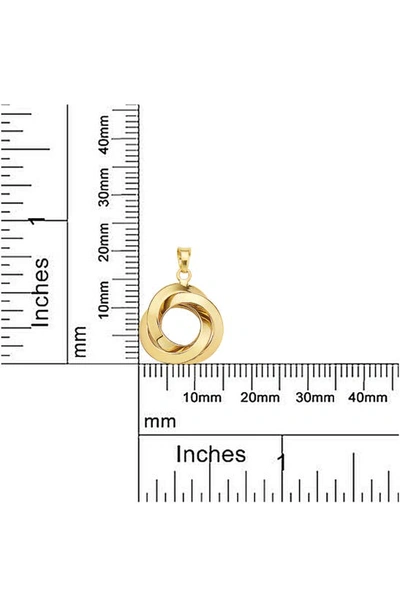 Shop Best Silver 14k Gold Infinity Circle Pendant