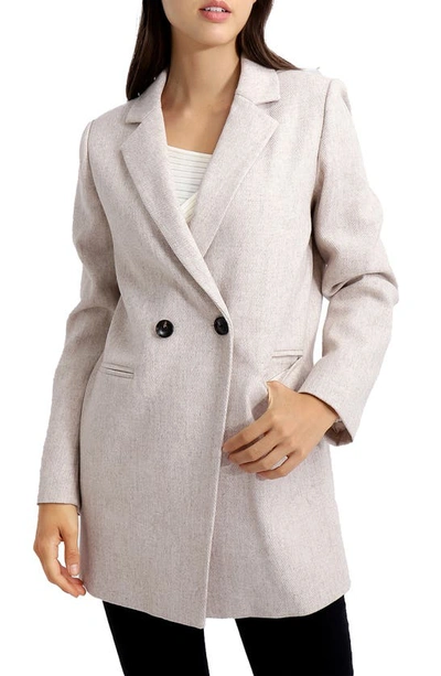 Shop Belle & Bloom Belle And Bloom Kensington Oversize Wool Blend Coat In Natural