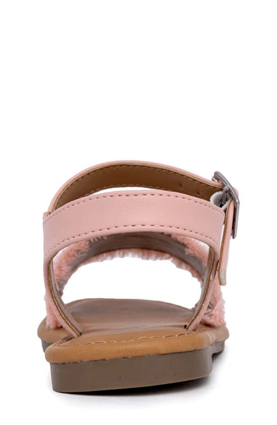 Shop Sugar Kids' Frayed Strap Sandal In Pink