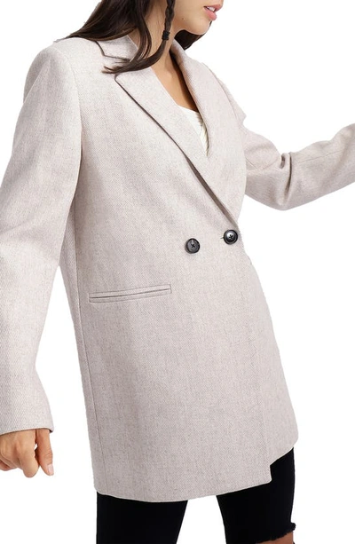 Belle & Bloom Belle And Bloom Kensington Oversize Wool Blend Coat In Natural