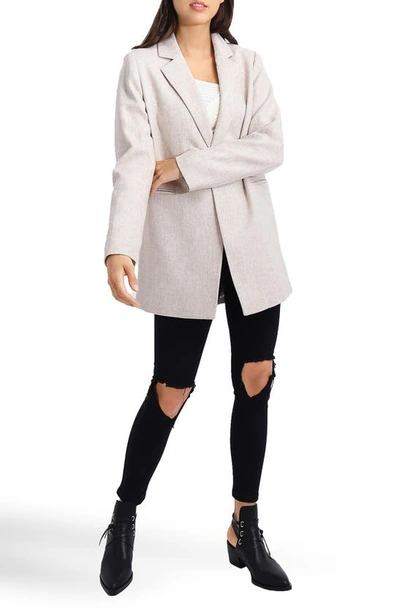 Shop Belle & Bloom Belle And Bloom Kensington Oversize Wool Blend Coat In Natural