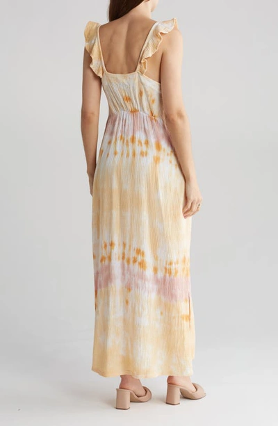 Shop Stitchdrop Dune Our Thang Cotton Midi Dress In Pina Colada