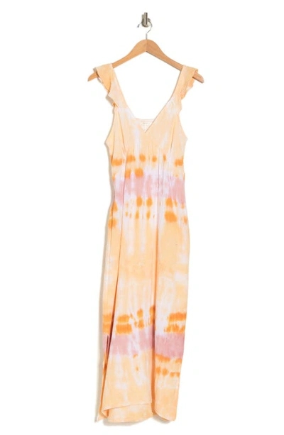 Shop Stitchdrop Dune Our Thang Cotton Midi Dress In Pina Colada