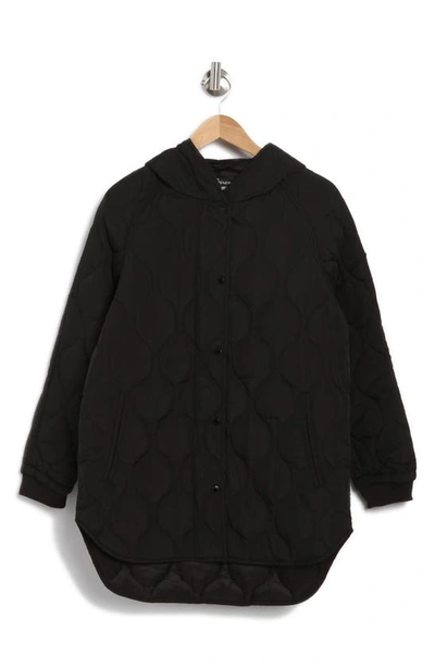Shop Bcbgeneration Onion Quilt Hooded Jacket In Black