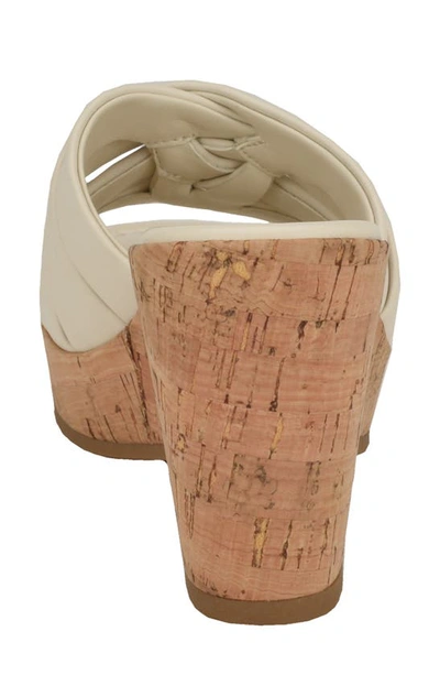 Shop Calvin Klein Heyla Wedge Sandal In Ivory
