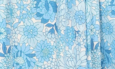 Petal And Pup Womens Clover Halterneck Maxi Dress In Blue Floral