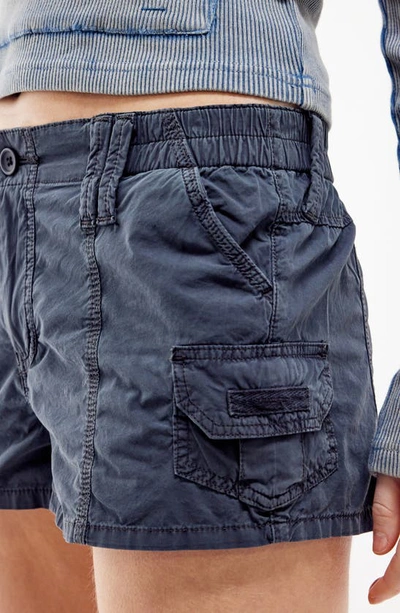 Shop Bdg Urban Outfitters Y2k Cargo Shorts In Washed Black