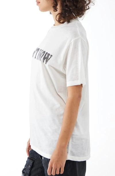 Shop Bdg Urban Outfitters Don't Know Graphic T-shirt In White