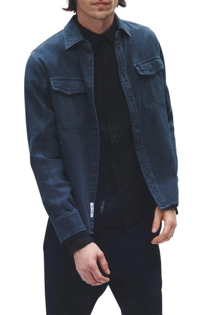 Shop Rag & Bone Jack Engineered Denim Button-up Shirt In Minna