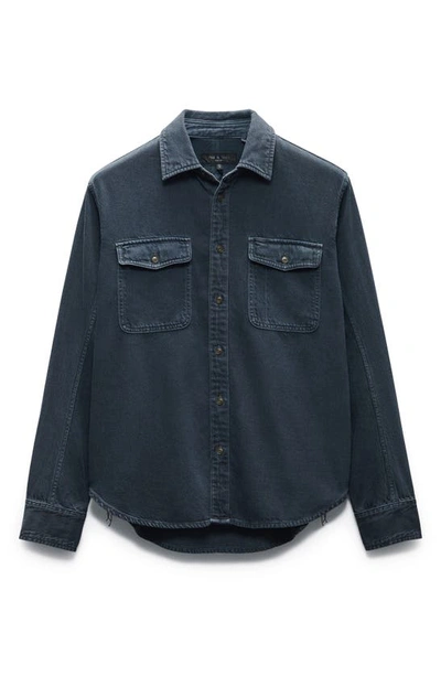 Shop Rag & Bone Jack Engineered Denim Button-up Shirt In Minna