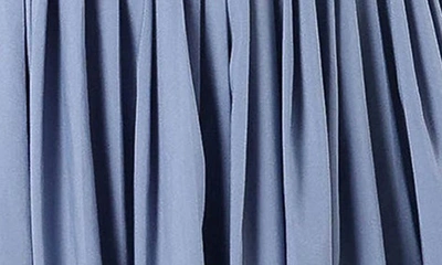 Petal And Pup Ruby Tie Strap Pleated Minidress In Blue