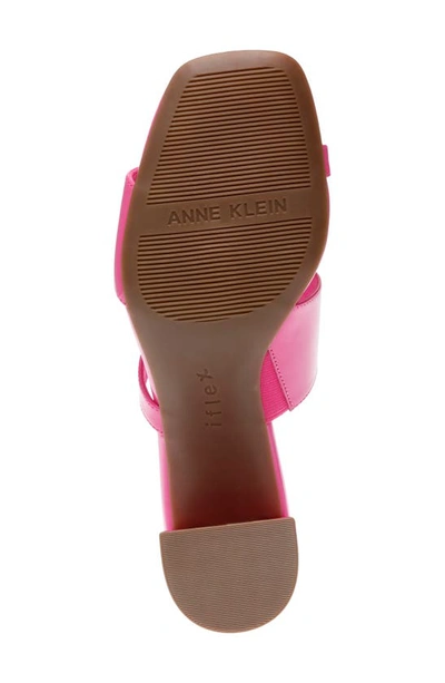 Shop Anne Klein Kinder Slide Sandal In Pink Patent