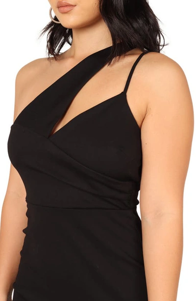 Petal And Pup Jolie Asymmetric Sheath In Black