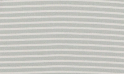 Maniere Stripe Stretch Cotton T-shirt & Pants Set In Sage