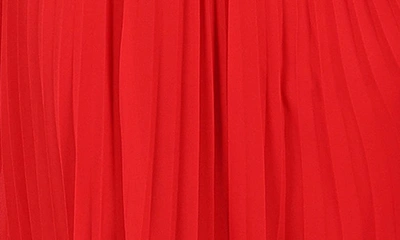 Petal And Pup Womens Gia Pleated Halterneck Maxi Dress In Red