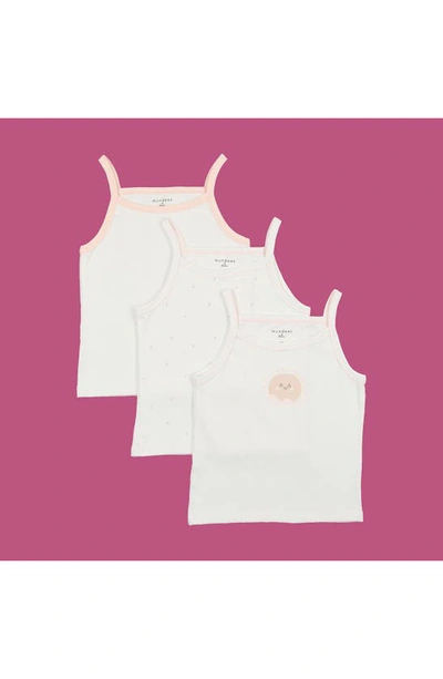 Maniere Manière Kids' Assorted 3-pack Cotton Undershirts In White