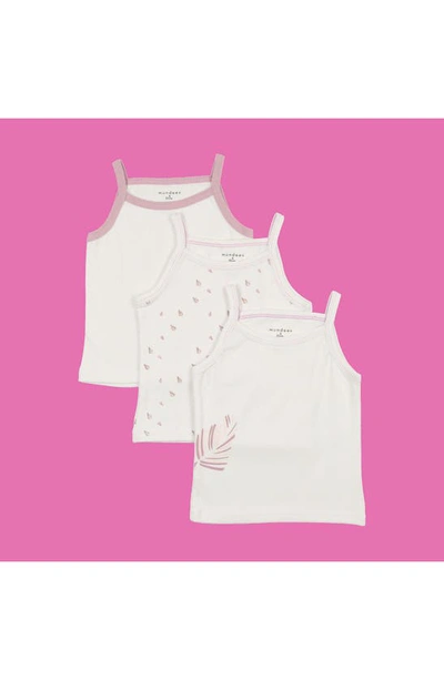 Maniere Manière Kids' Assorted 3-pack Cotton Undershirts In White