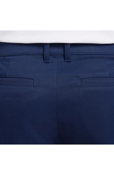 Shop Nike Dri-fit 8-inch Water Repellent Chino Golf Shorts In Midnight Navy/ Black