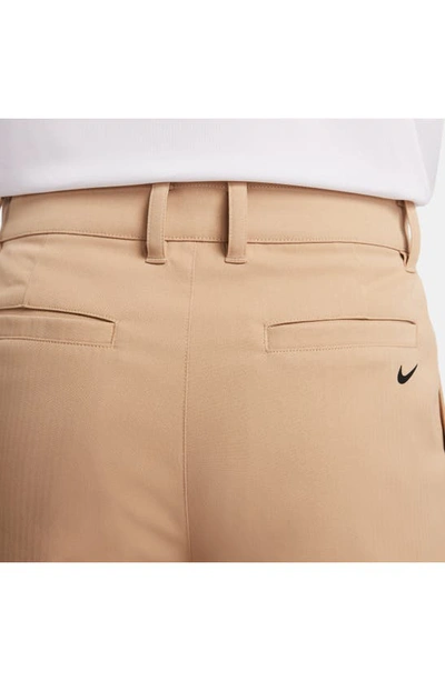 Shop Nike Dri-fit 8-inch Water Repellent Chino Golf Shorts In Hemp/ Black