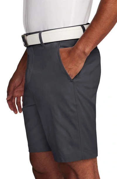 Shop Nike Dri-fit 8-inch Water Repellent Chino Golf Shorts In Dark Smoke Grey/ Black