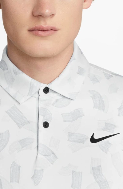 Shop Nike Dri-fit Tour Golf Polo In White/ Black