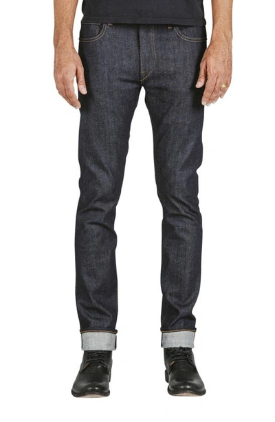 Shop Hiroshi Kato The Needle Skinny 10.5-ounce Stretch Selvedge Jeans In Indigo Raw