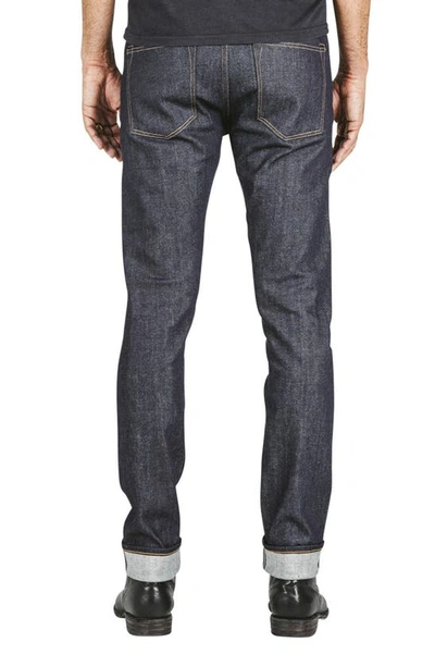 Shop Hiroshi Kato The Needle Skinny 10.5-ounce Stretch Selvedge Jeans In Indigo Raw