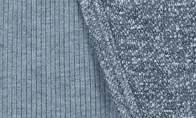 Shop Maniere Tweed Wrap Footie In Blue
