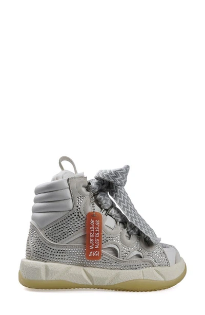Zigi Rocina High Top Sneaker In White