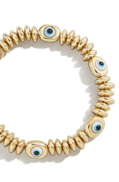 Baublebar Evil Eye Stretch Bracelet In Gold