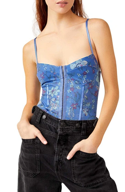 Shop Free People Intimately Fp Floral Mesh Bodysuit In Floral Combo