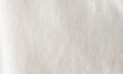 Shop Michael Stars Spencer Linen Button-up Shirt In White