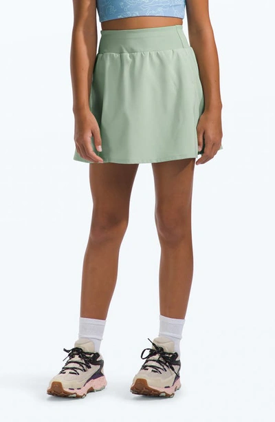 Shop The North Face Kids' On The Trail Water Repellent Skirt In Misty Sage