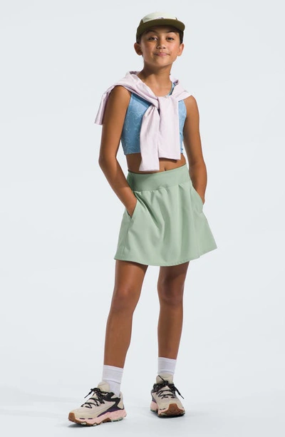 Shop The North Face Kids' On The Trail Water Repellent Skirt In Misty Sage