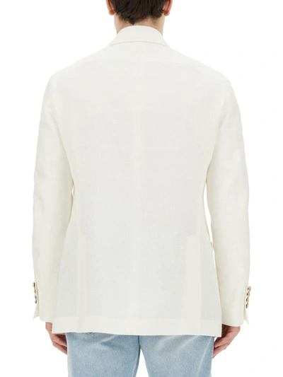 Shop Brunello Cucinelli Double-breasted Jacket In White