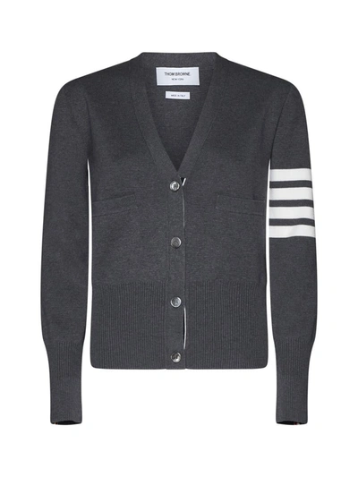 Shop Thom Browne Sweaters In Med Grey