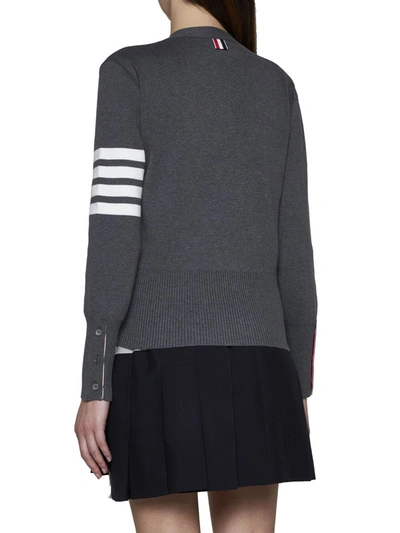 Shop Thom Browne Sweaters In Med Grey