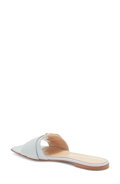Gianvito Rossi Buckle Slide Sandal In Blue/gold/multi