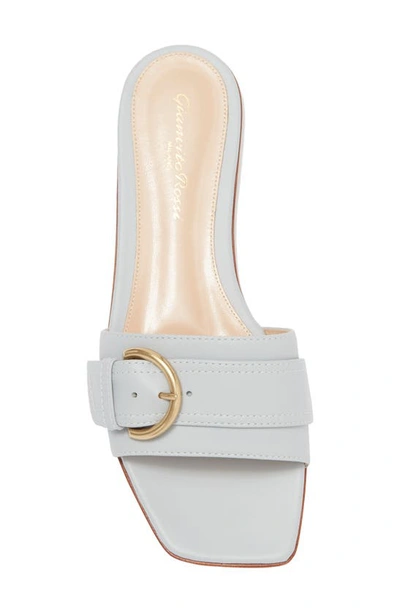 Gianvito Rossi Buckle Slide Sandal In Blue/gold/multi