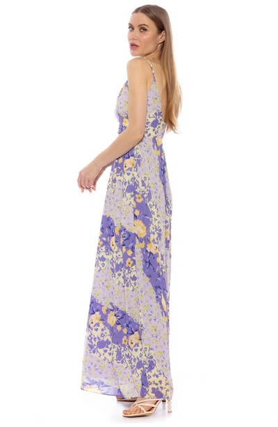 Shop Alexia Admor Layla Rosette Maxi Dress In Lilac Floral