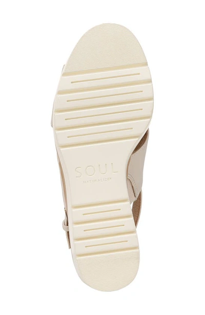 Shop Soul Naturalizer Goodtimes Slingback Sandal In Porcelain Faux Leather