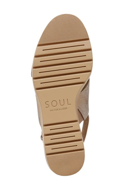 Shop Soul Naturalizer Goodtimes Slingback Sandal In Soft Bronze Faux Leather