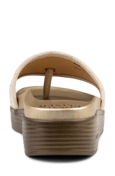 Shop Donald Pliner Farrah Platform Sandal In Platino