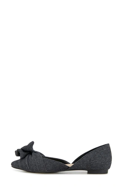 Shop Esprit Prisha D'orsay Bow Flat In Black