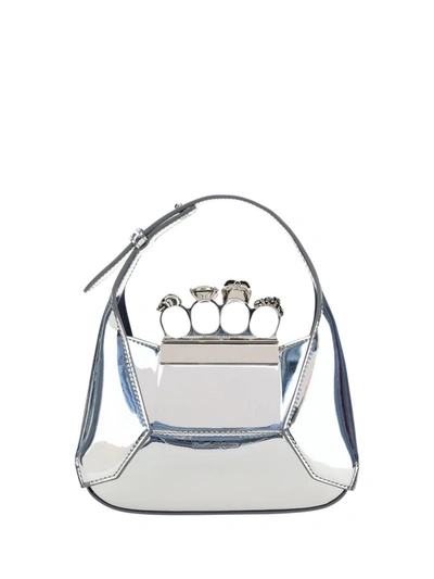 Shop Alexander Mcqueen Handbags In Silver