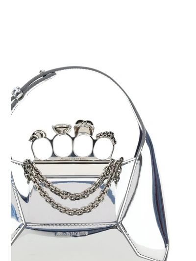 Shop Alexander Mcqueen Handbags In Silver