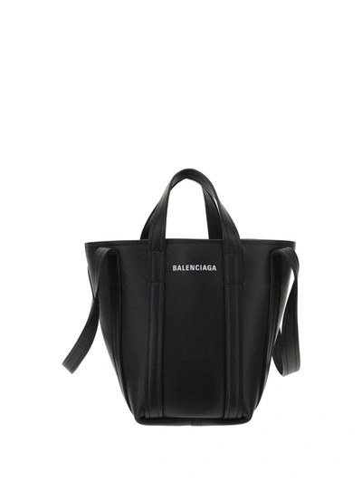 Shop Balenciaga Handbags In Black/l White